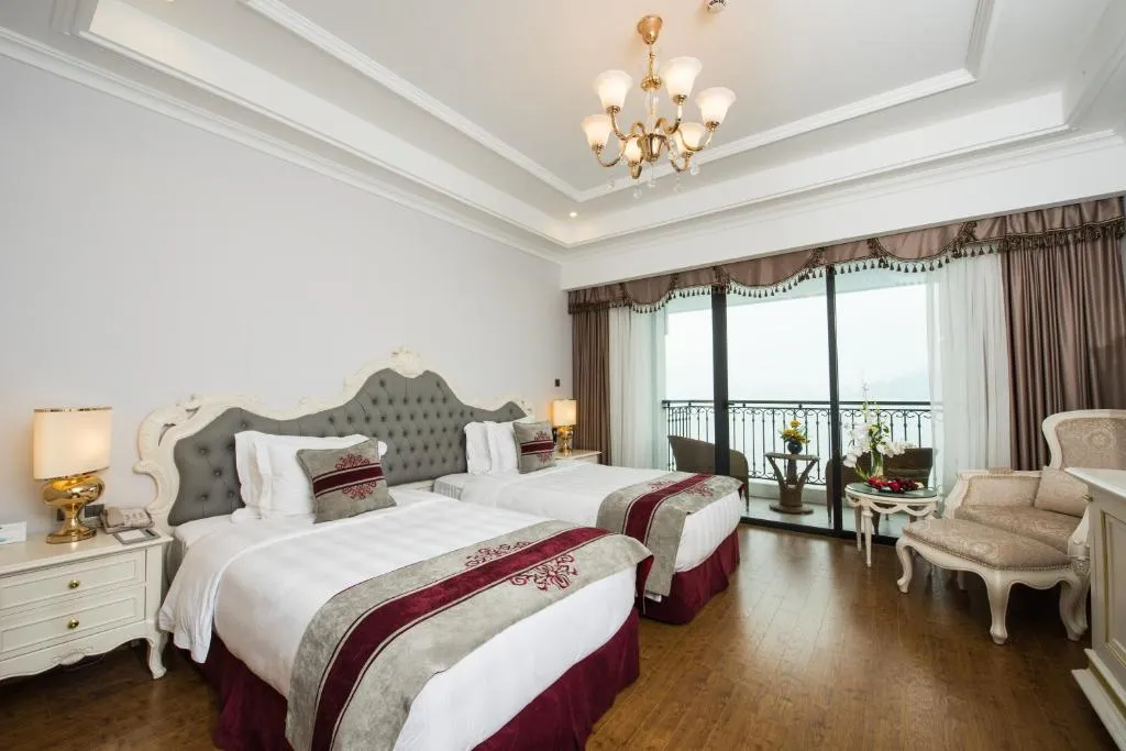 Phòng Deluxe 2 giường đơn nhìn ra biển
